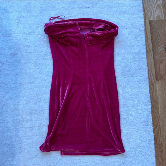 Velvet strapless dress - small - Picture 5 of 5